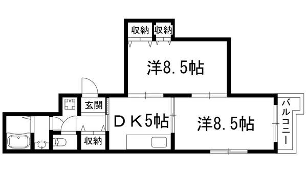 パークコート箕面の物件間取画像